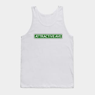 Attractive Ave Street Sign Tank Top